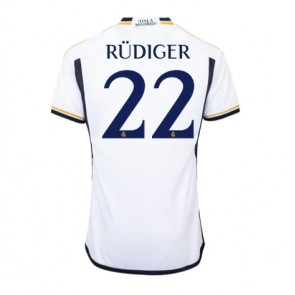 Real Madrid Antonio Rudiger #22 Domácí Dres 2023-24 Krátký Rukáv